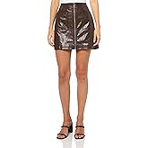 HUGO Women's Ralittle Faux Leather Mini Skirt
