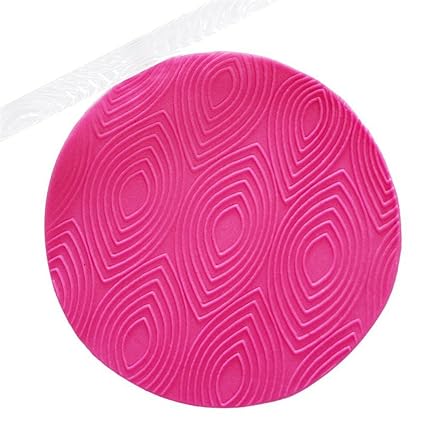 Flowers Design Transparent Acrylic Embossing Fondant Dough Rolling