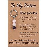 Tyqour Sister Birthday Gifts Sisters Keychain, Sisters Gift for Women Birthday, Big Little Best Sister Adult Christmas Gift for Women Girls