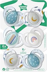 Tommee Tippee Nighttime Soothers 6-18m 6 Pack Glow in the Dark BPA-Free view 7