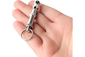 Ultrasonic Dog Whistle for Training, Adjustable Frequency Silent Bark Control Tool with Lanyard for Recall and Obedience Trai