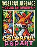 Mystery Mosaics Color By Number Colorful Pop Art: A