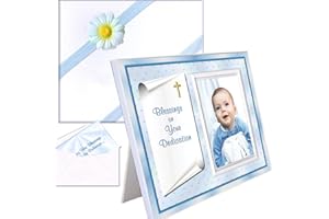 Expressly Yours! Photo Expressions Baby Blessing Dedication Picture Frame Gift Blessings on Your Dedication - Boy