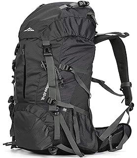 hiking backpack with sleeping bag holder