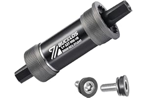 BUCKLOS Bike Square Taper Bottom Bracket - 68/80/90/100/110/120x110.5 113 116 118 122.5 127 140 152 156 166 174mm Bicycle BSA Brackets for Mountain/MTB/Road/Fat Bike/Ebike