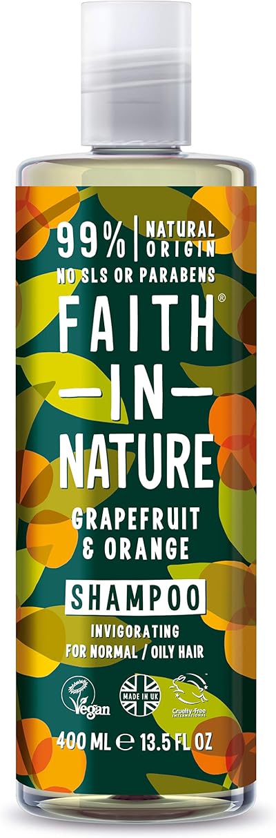 Faith in Nature Grapefruit & Orange Shampoo 400ml Pack of 3