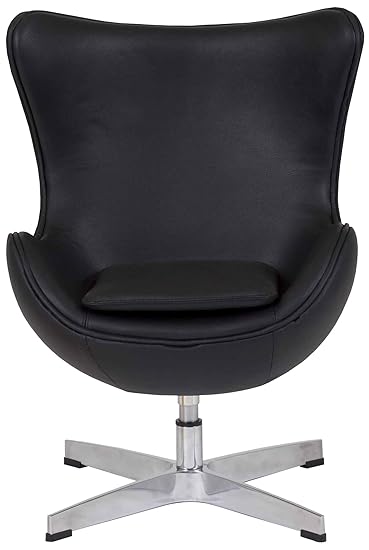 Black Leather Lounge Chair