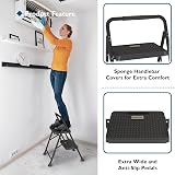 BONTEC 2 Step Ladder Folding Steel Step Stool 150kg Anti-Slip Pedals view 5