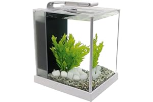 Fluval SPEC III Aquarium Kit, Aquarium with LED Lighting and 3-Stage Filtration System, 2.6 Gallon, White, 10517A1