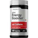 Horb&auml;ach Energy Supplement | 120 Capsules | with Caffeine, Ginseng &amp; Vitamin B12 | Daily Energy Booster Pills | Non-GMO, Gluten Free