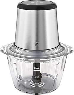 WMF Kult X Edition Zerkleinerer (320 W, mit Glasbehälter, 2 Geschwindigkeitsstufen) cromargan matt/silber