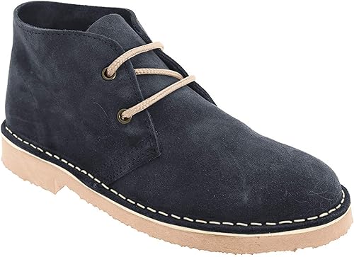mens navy desert boots uk