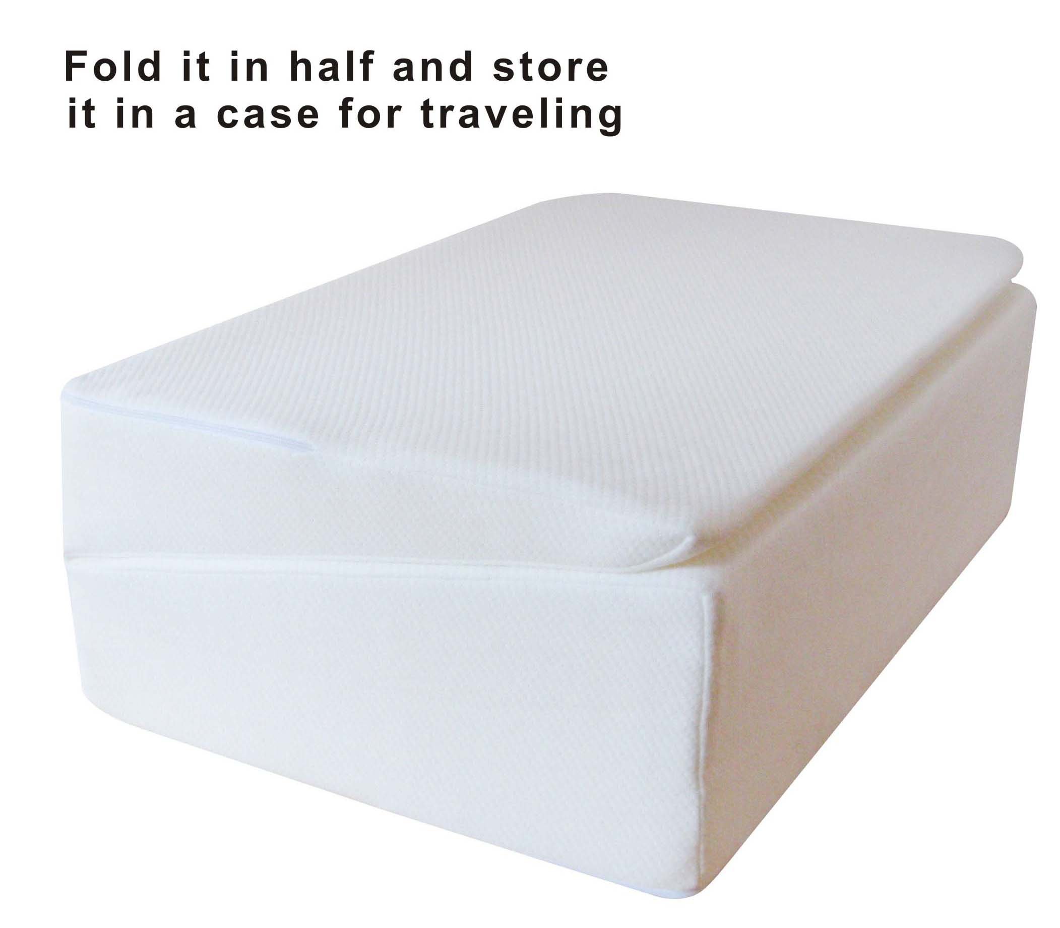 InteVision Folding Bed Wedge Pillow (32" x 25" x 6.5") Dual layer