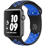 Kobwa Soft Silicone Replacement Watch Band Strap Wristband 38mm/42mm For Apple Edition IWatch Nike Sport Watch Band Series 1 and Series 2