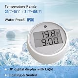 CHEYLIZI Digital Ice Bath Thermometer - Floating, Timer, Waterproof view 4