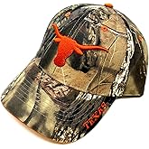 Texas Longhorns Mascot Logo Frost Camo Curved Bill Adjustable Hat