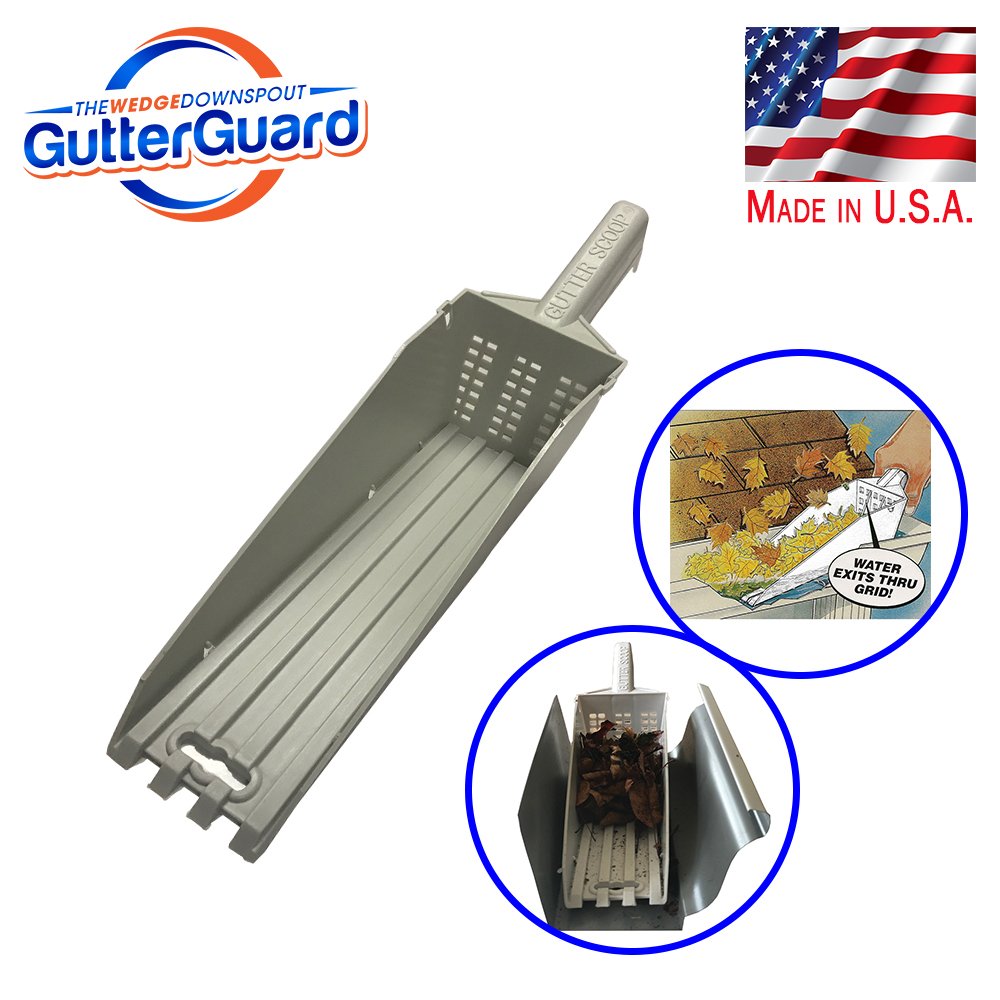 The Wedge Gutter Guard Scoop Cleaning Tool Downspout standard gutter Top Quality eBay