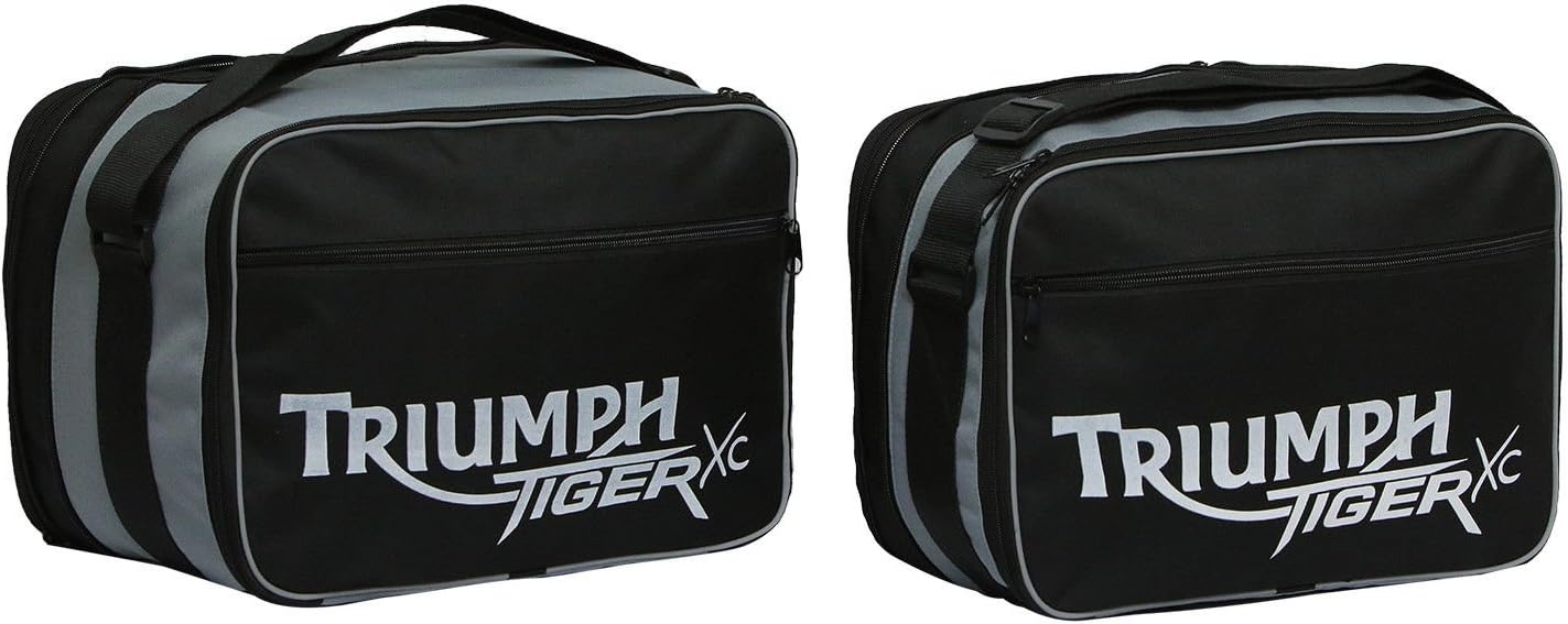 GREAT BIKERS GEAR Triumph Tiger 800 / 800Xc weiß Bedruckte Packtasche