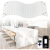4 Pack LED Backlight Sheet, 24V 36W 6000K White Flexible Led Panel Lights with Alexa & APP Remote Control Dimmable Backlit Light 19.7X9.7 Inch for Translucent Stone/Marble/Onyx/Quartz Countertop