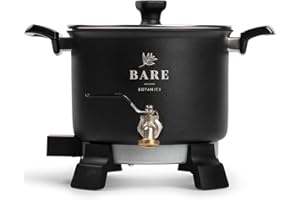 Bare Botanics 11lbs Electric Wax Melter for Candle Making | Heat Resistant Handle & Stainless Spout | Candle Wax Melting Pot Melts All Waxes in Under 30 Mins | Melting > Double Boiling