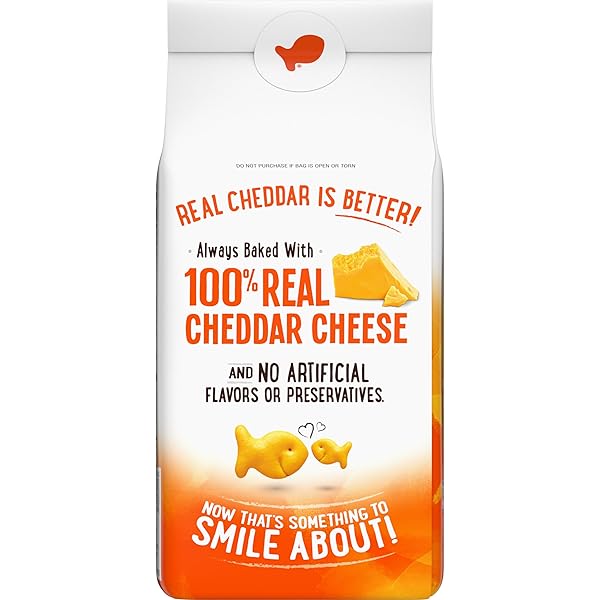 GOLDFISH CHEDDAR CHEESE CRACKERS, BAKED SNACK CRACKERS, 6.6 OZ BAG