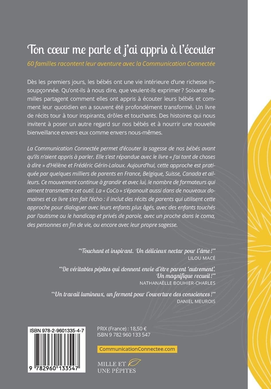 Amazon Com Ton Coeur Me Parle Et J Ai Appris A L Ecouter 60 Familles Racontent Leur Aventure Avec La Communication Connectee French Edition Gerin Helene Laloux Frederic Books