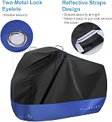 Faireach Bike Cover Waterproof 210D Oxford Heavy Duty UV 200x110x70 cm view 4