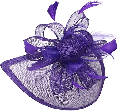 purple wedding hats uk