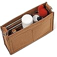 Vercord Felt Purse Insert Organizer LV 26 19 Toiletry Pouch Insert with D Ring Attach Chain Strap