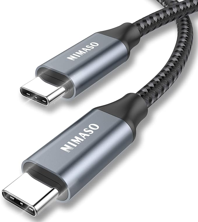 NIMASO USB C a USB C Cable 1M,Cable Tipo C de Carga Rápida 100W 20V/5A NIMASO USB C a USB C Cable 1M,Cable Tipo C de Carga Rápida 100W 20V/5A