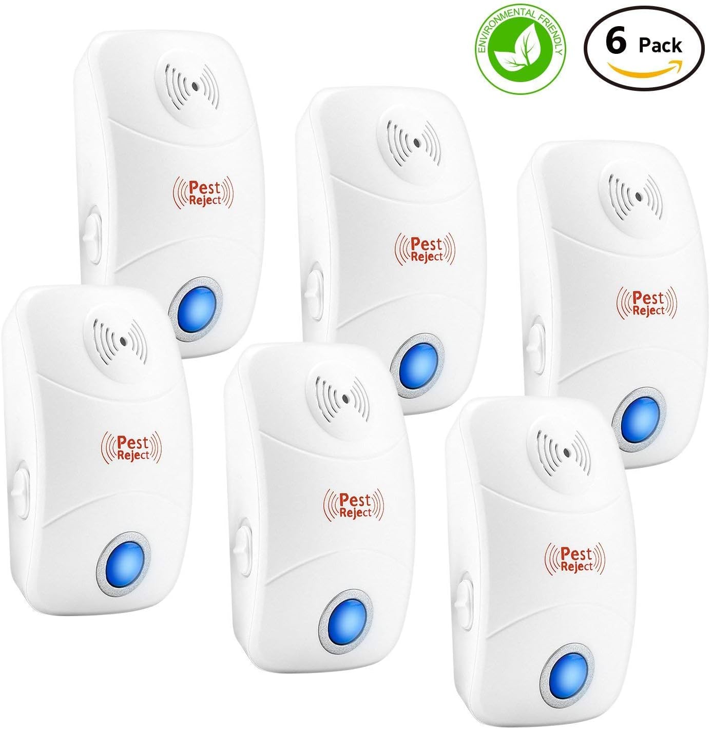 ELLASSAY Eastoan ELLASSA Ultrasonic Repeller-Electronic pest Control Plug in Bug R, White