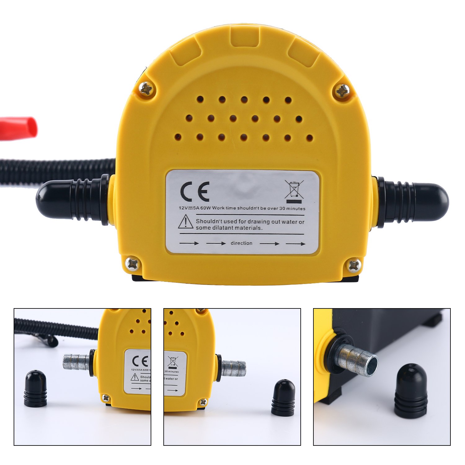 12V 60W Oil/Diesel Fluid Pump Extractor Scavenge Oil Change Pump