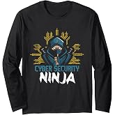 Cyber Security Ninja - Computer Programmer White Hat Hacker Long Sleeve T-Shirt