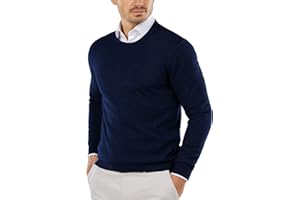 COOFANDY Men's Crew Neck Sweater Slim Fit Lightweight Sweatshirts Knitted Pullover for Casual Or Dressy Wear
