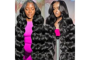 YEELICE HAIR 30 Inch 13x6 Lace Front Wigs Human Hair 200 Density Body Wave HD Lace Front Wigs Human Hair Pre Plucked with Baby Hair Natural Color Glueless Frontal Wig for Women 100% Brazilian Virgin Human Hair