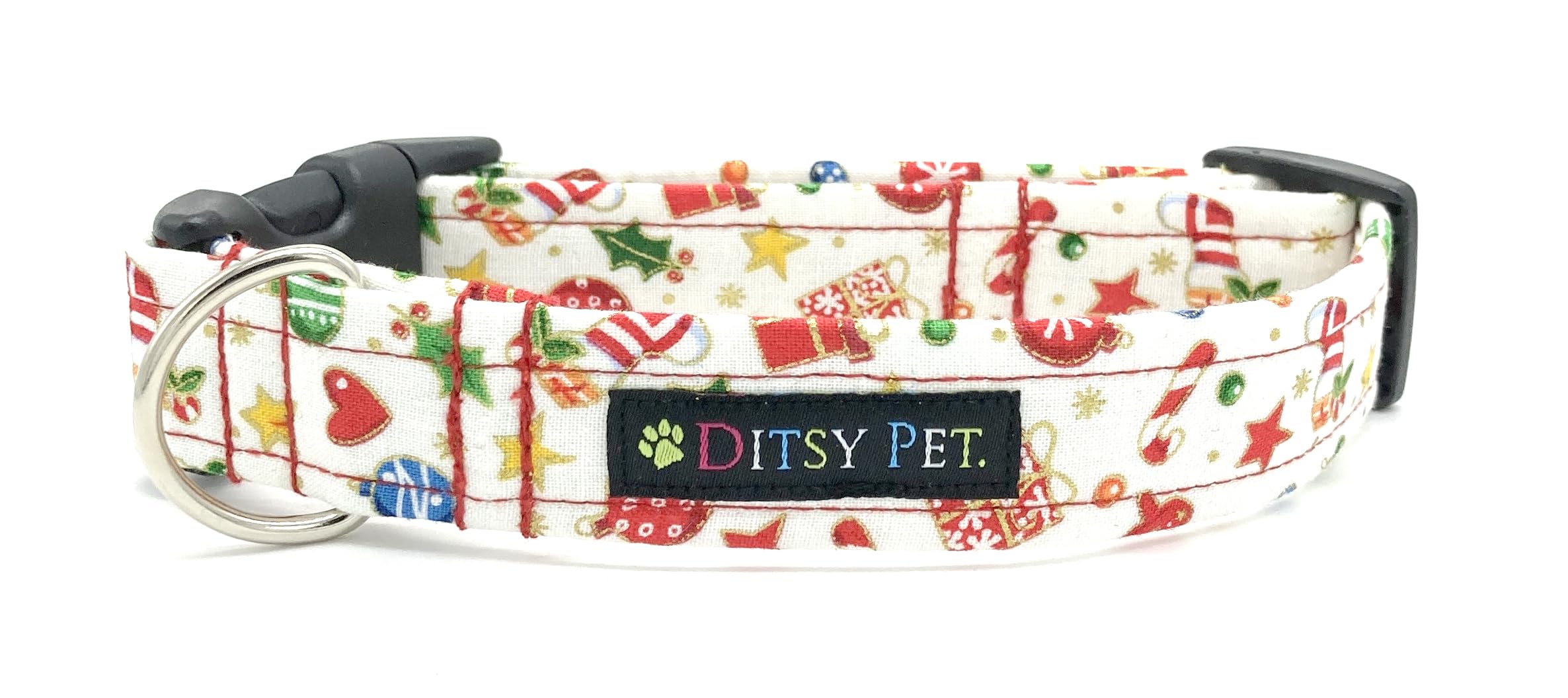 Christmas Scene Festive Dog Collar XXS