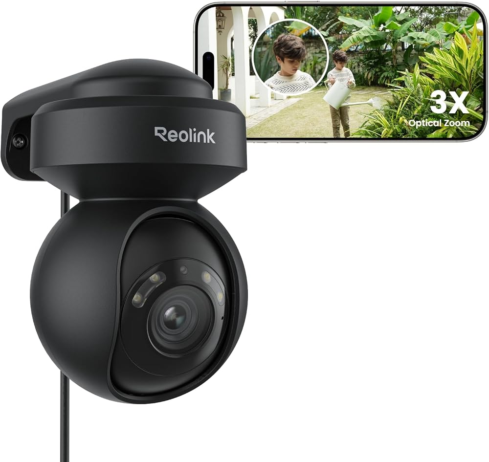 Reolink 5MP PTZ Camera E1 Outdoor 2.4/5GHz WiFi 3X Optical Zoom Color Night
