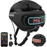Smart Bike Helmet with Light: Bicycle Helmets for Adult Teens for Mountain & Road Cycling Electric Scooter Skateboard Skating