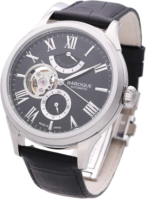 Amazon バロック Baroque 腕時計 ブランド ウォッチ Armonia Ba3003s 02b アルモニア メンズ 紳士 自動巻き スケルトン 本革ベルト ブラック 腕時計 腕時計 通販