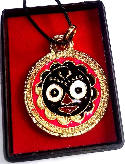 Buy ISKCON Jagannath Red Metal Lord Jagannath Pendant/Locket for Men