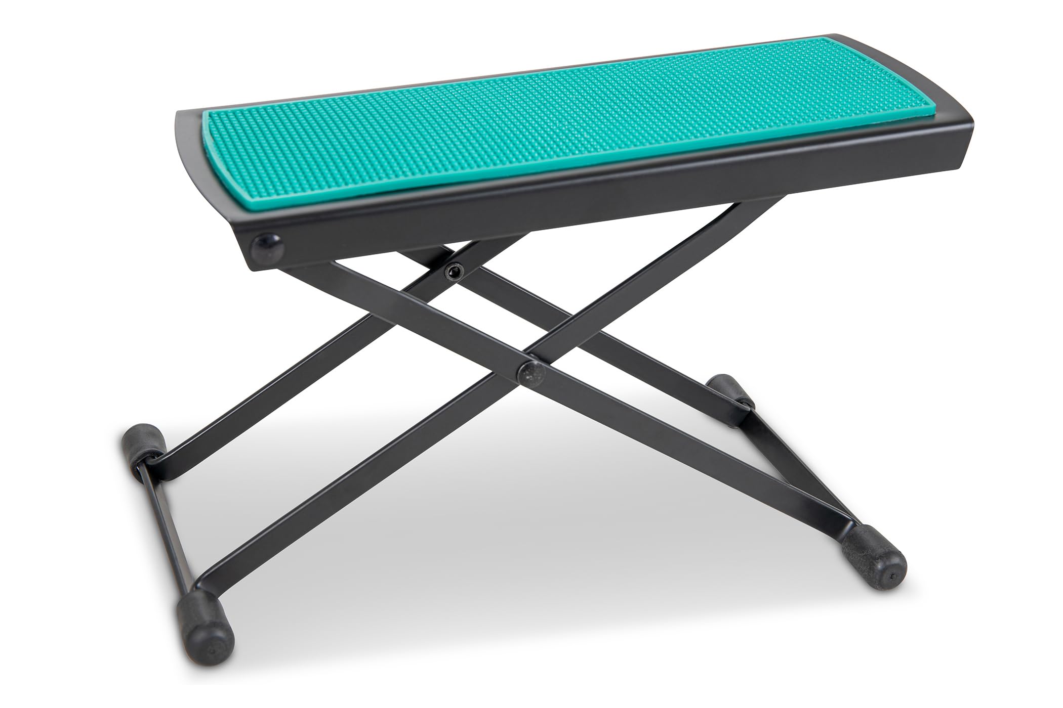 GEWA Metal Footrest (guitar rest), adjustable, compact and robust in green
