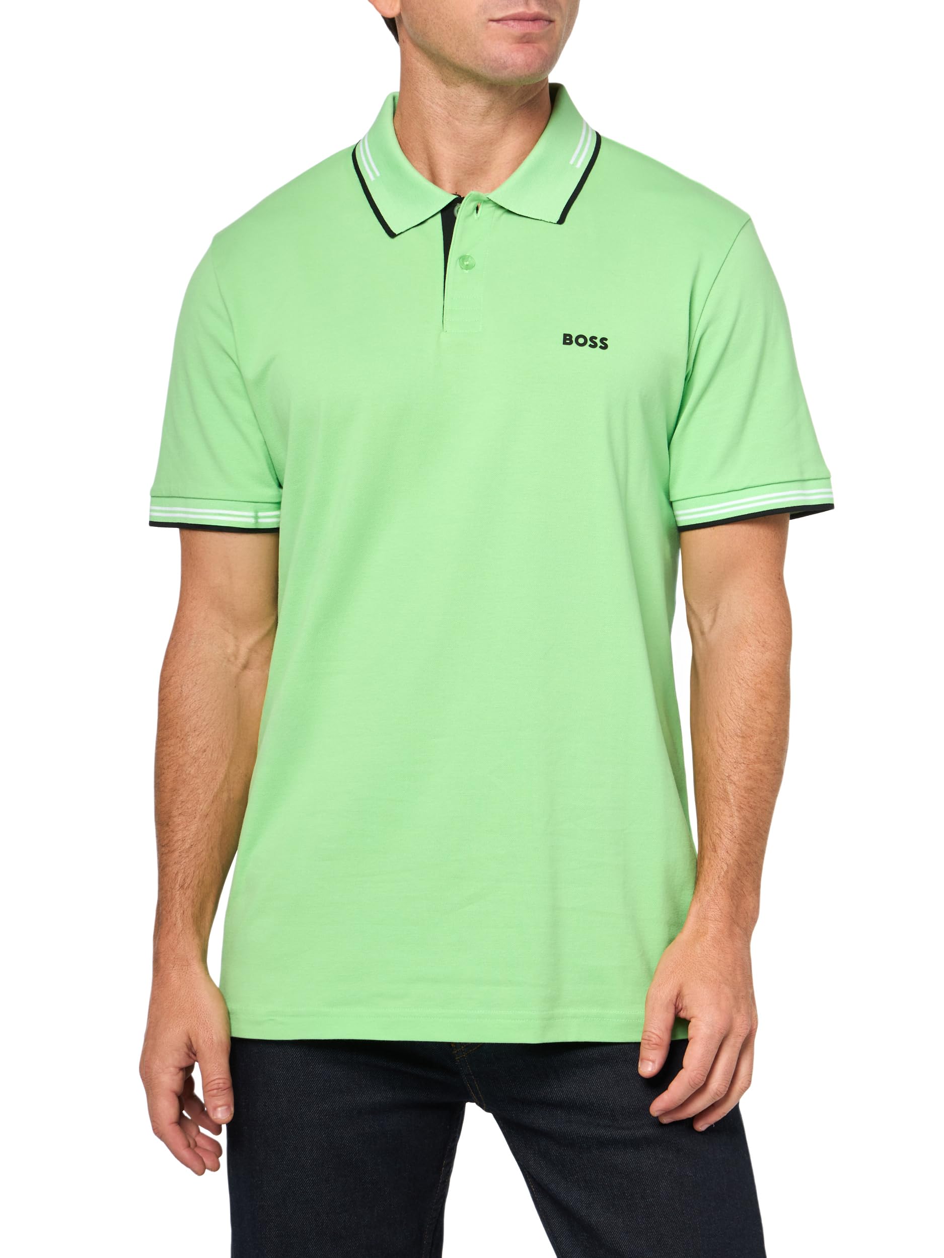 BOSS, Paul Modern Essential Polo, Pistachio Green, S