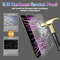 QHOHQ [2+2 Pack] Tempered Glass Screen Protector
