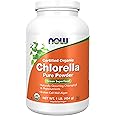 NOW Foods Supplements, Organic Chlorella Powder with naturally occurring Chlorophyll, Beta-Carotene, mixed Carotenoids, Vitamin C, Iron and Protein, 1-Pound