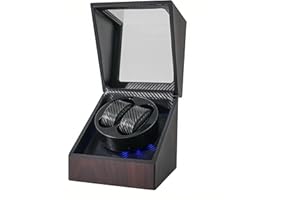 Watch Winders for Automatic Watches Double, Automatic Watch Winder Box, Watch Spinner for Rolex with Led Light, Battery or US