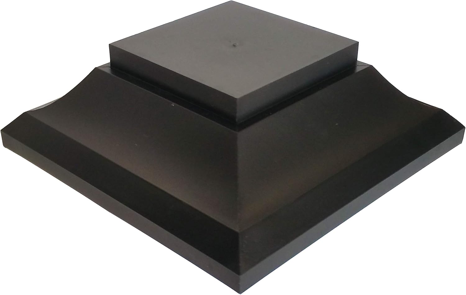 Nuvo Iron Fence Black Plastic Pyramid Post Cap/Adapter SPC23 (for 5.5