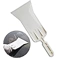 Abnaok Tools Long Handle Auto Bulldozer Squeegee for Window Tint Film Installing Car Vinyl Wraps Window and Glass Cleaning (White)