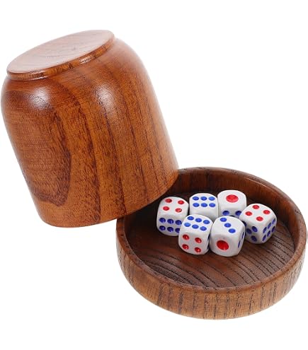 Ericetion – Plateau à Dés Octogonal En Bois, Doublure Feutre, 10,5 Cm, Pour RPG, D&D, Casino