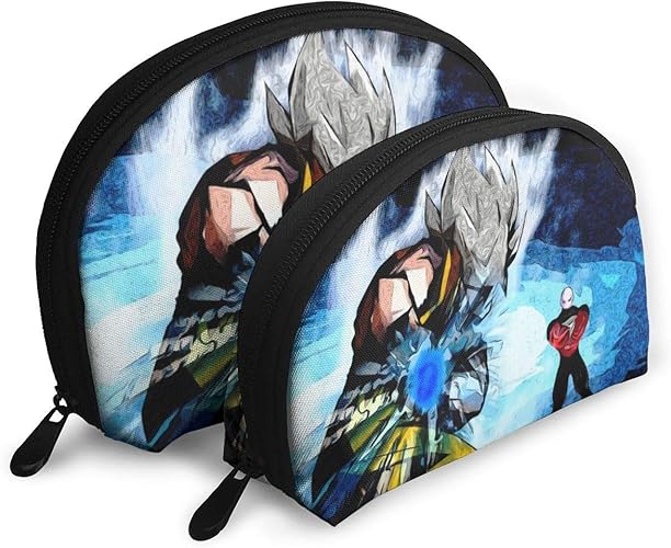 Amazon レディース ドラゴンボール 102 化粧ポーチ 収納ポーチ ミニ収納バッグ コスメポーチ トラベルバッグ ラウンドポーチ 2点セット メイクポーチ コンパクト 小物入れ 多機能 出張 旅行 便利 学生 女性 財布 可愛い 防水 グッズ かわいい Hyubed シューズ バッグ