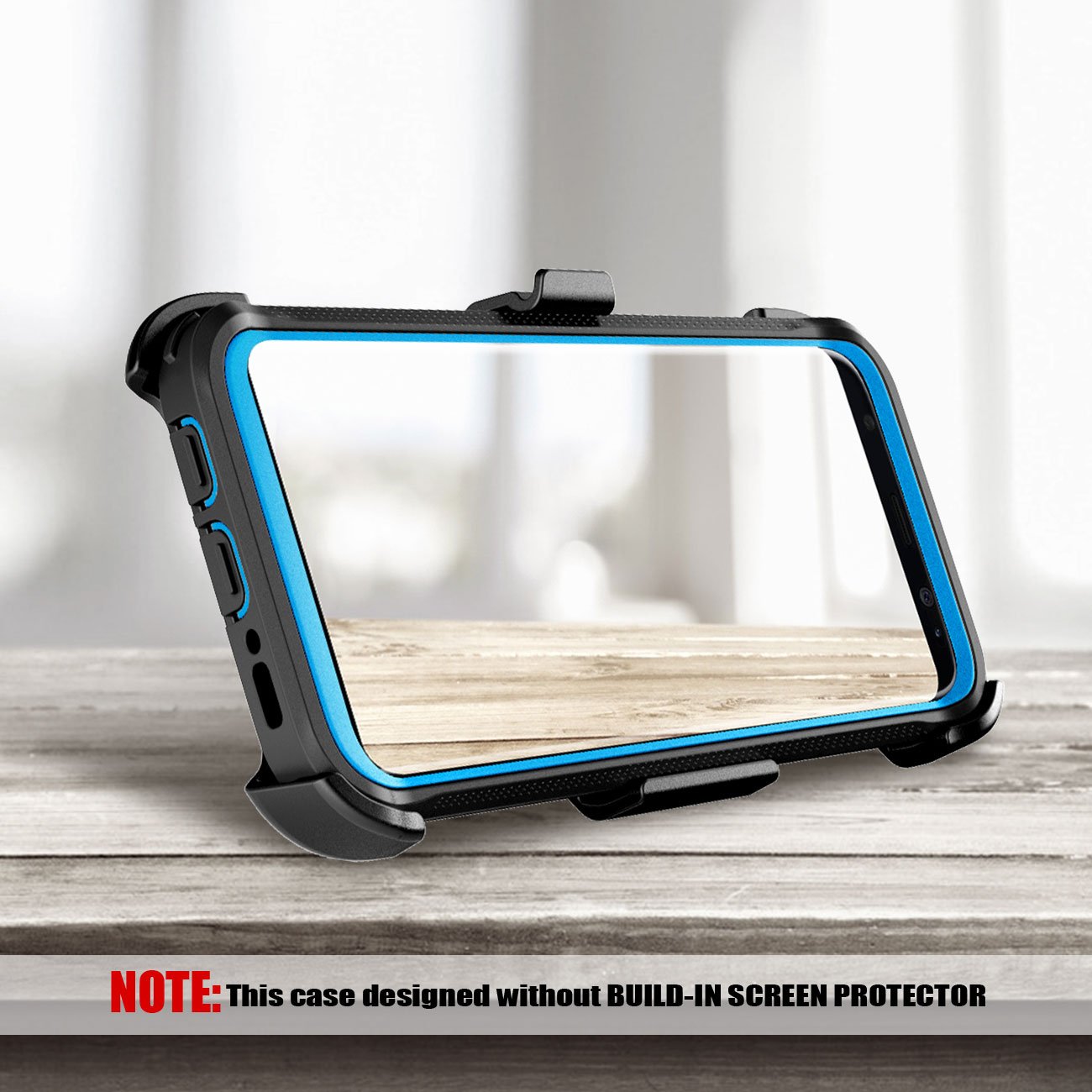 Galaxy S8 Rugged Case, eSamcore Samsung Galaxy S8 Slim Protective Case with Heavy Duty holster [Without Built in screen protector] 5.8 Inch [2017 Release] [BLUE]